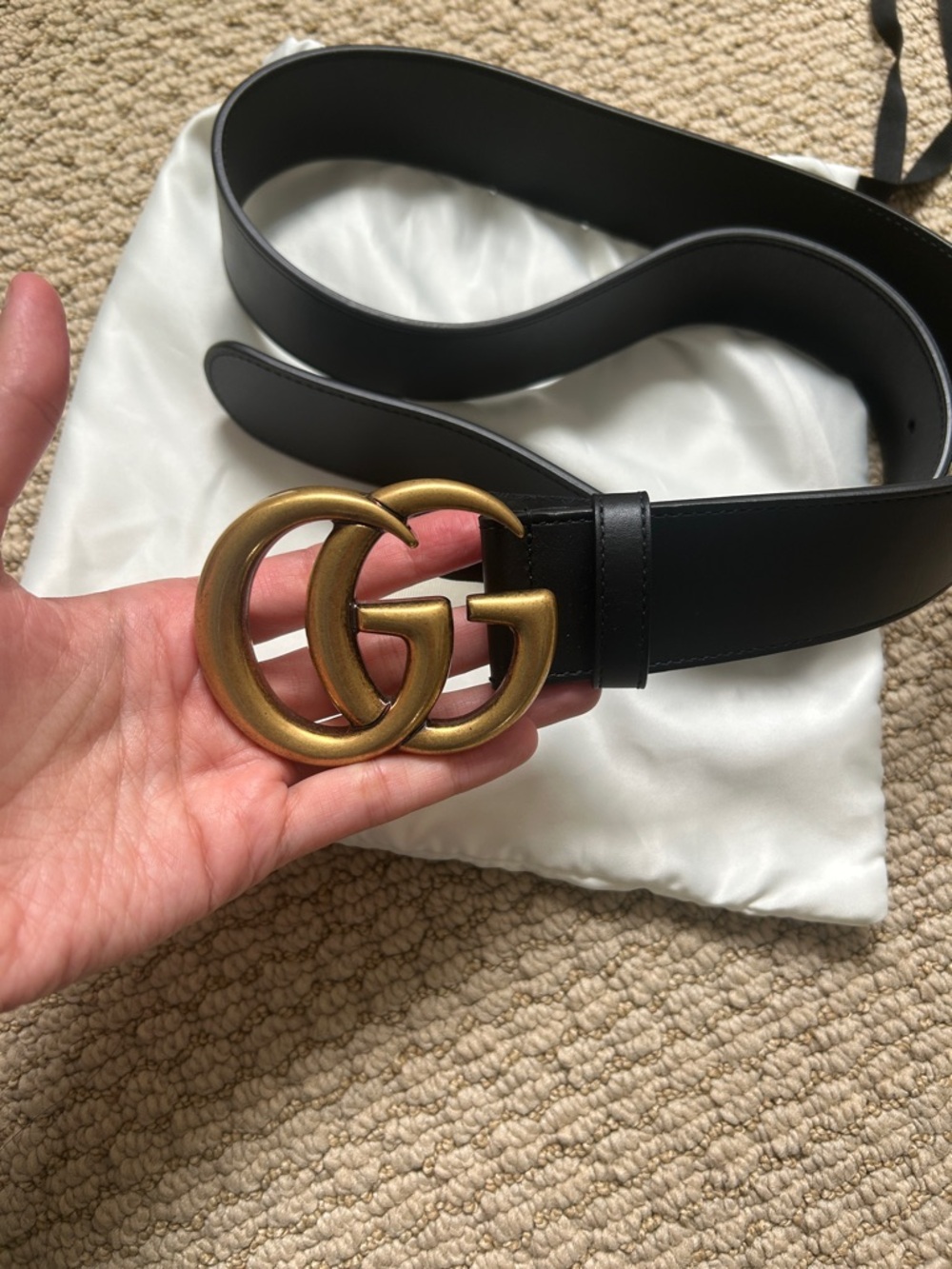 Gucci “GG Marmont Wide Belt”